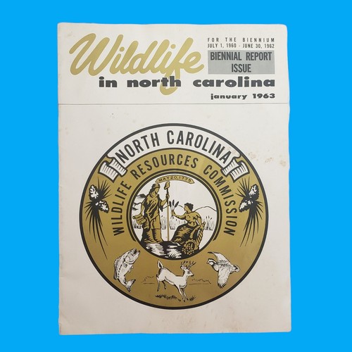 Vintage Wildlife In North Carolina Magazin Januar 1963 - Ausgabe des Biennalenberichts