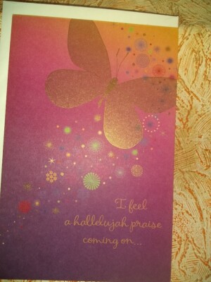 ^American Greetings Get Well Card Know God's Busy Healing You & Making You Whole