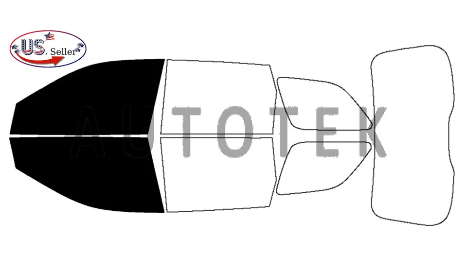Película precortada ventana delantera de 2 puertas cualquier pantalla de tinte para Jeep Grand Cherokee 2011-2021 Foto 2 de 4