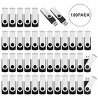 Wholesale USB 2.0 100PCS 1GB 2GB 4GB 8GB 16GB 32GB 64GB 128G Flash Drive Memory