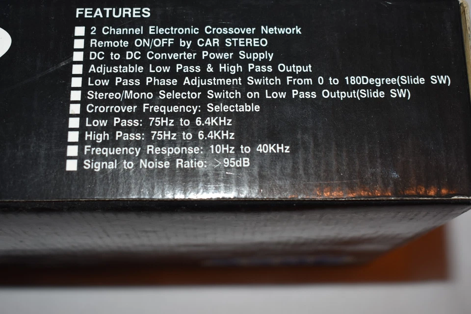 NEW in box old stock 12 volt Boss American 2 way active crossover - Image 3 of 4