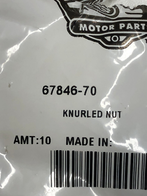 NOS OEM Genuine Harley Davidson Toggle Switch Nut P/N 67846-70 NEW