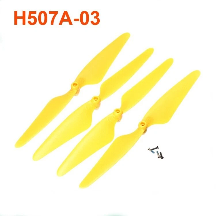 Original Hubsan H507A Quadcopter Drone Full Set Propeller Blades Yellow H507A-03 - Image 2 of 4