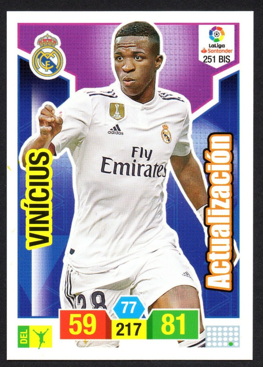 VINICIUS ACTUALIZACIÓN #251 BIS REAL MADRID 2018-19 CARD PANINI