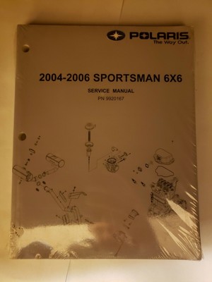 2004 2005 2006 Sportsman 6x6 500 Factory Polaris Service Manual ATV