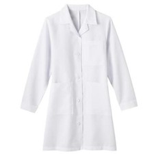 Women's 37 inch Classic White Professional Consultation Lab Wear Coat Size 42