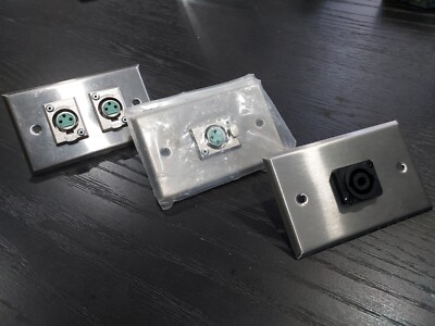 Neutrik Speakon XLR Wall Plate Lot NOS Panel Mount Switchcraft