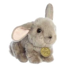 Aurora - Miyoni Tots - 7.5" Playful Baby Bunny Gray Adorable Stuffed Animal