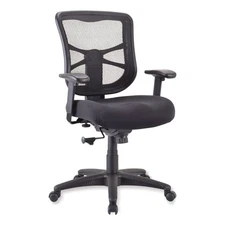 Alera EL42BME10B Elusion Series Mid-Back Swivel/Tilt Mesh Chair - BK New