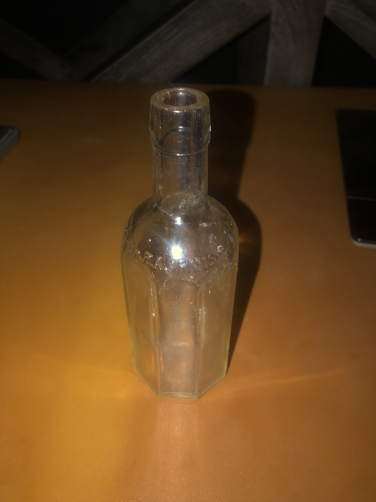 Vintage Dr. R. A. RA Armistead&rsquo;s Ague Cure 8 Side Glass Bo
