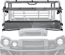 3in1 Front Flip Scratch Resistant Windshield For Kawasaki Mule Pro FXT/FX/DXT/DX