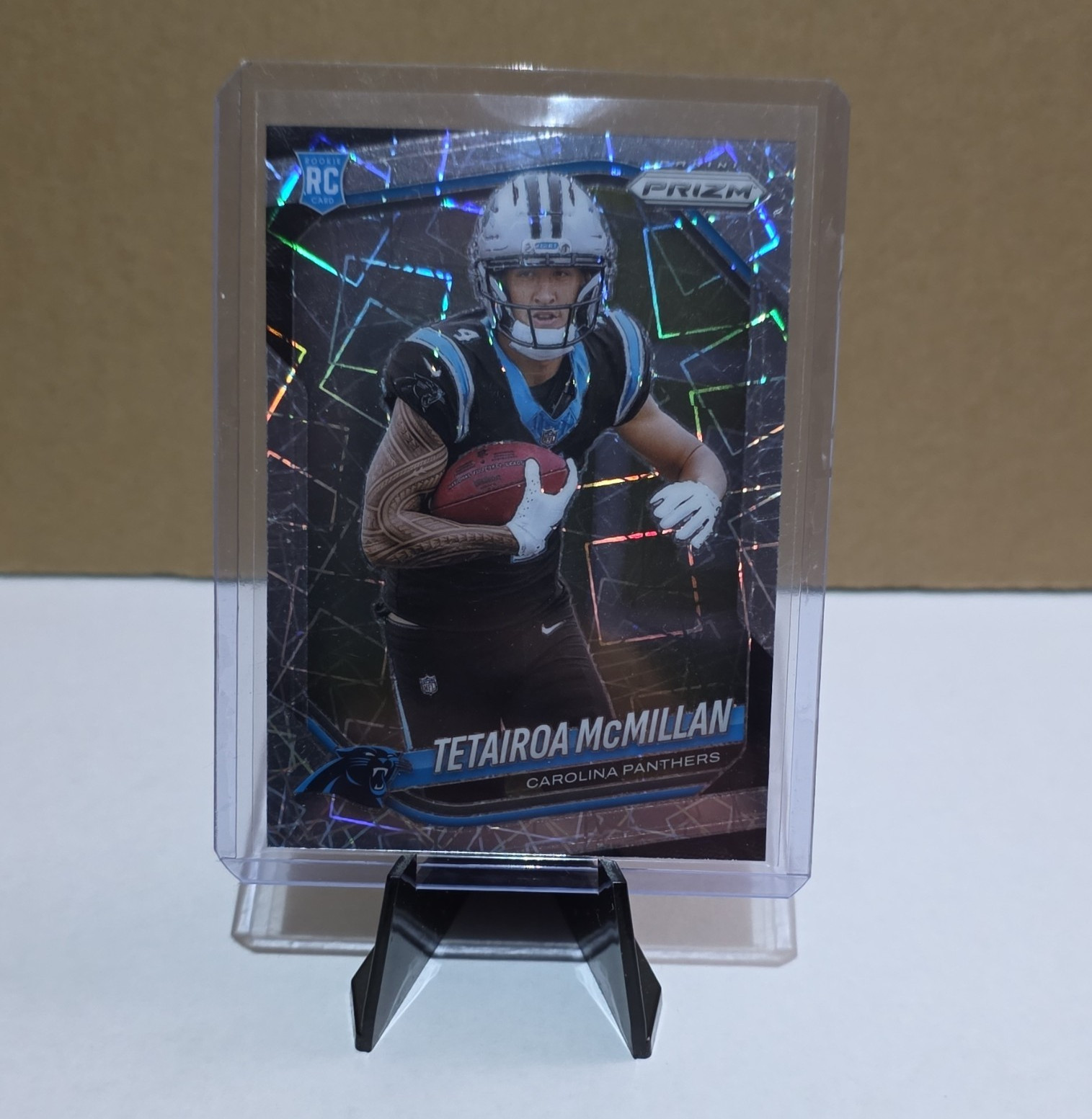 Panini 2025 Prizm Lazer Tetairoa McMillan RC Rookie Panthers Football #311