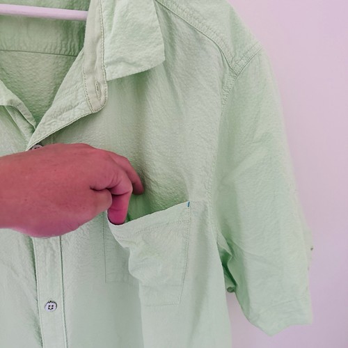 Tommy Bahama Mens “Nova Wave” Button Up Shirt - Textured Green Size XL - Aus - Picture 7 of 11
