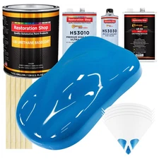 Speed Blue Gallon Premium URETHANE BASECOAT CLEARCOAT Car Auto Paint FAST Kit