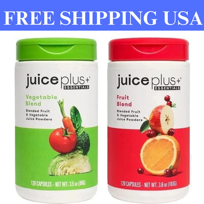 SALE! - Juice Plus+ ESSENTIALS - 1 Fruit Blend & 1 Vegetable Blend .