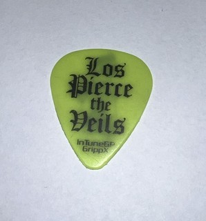 Pierce The Veil “Los Pierce The Veils” Stage Used Tour Guitar Pick