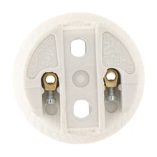 VOSSLOH-SCHWABE 102597.01 LH 62030 PORCELAIN E27 SOCKET BASE, SCREW TERMINALS