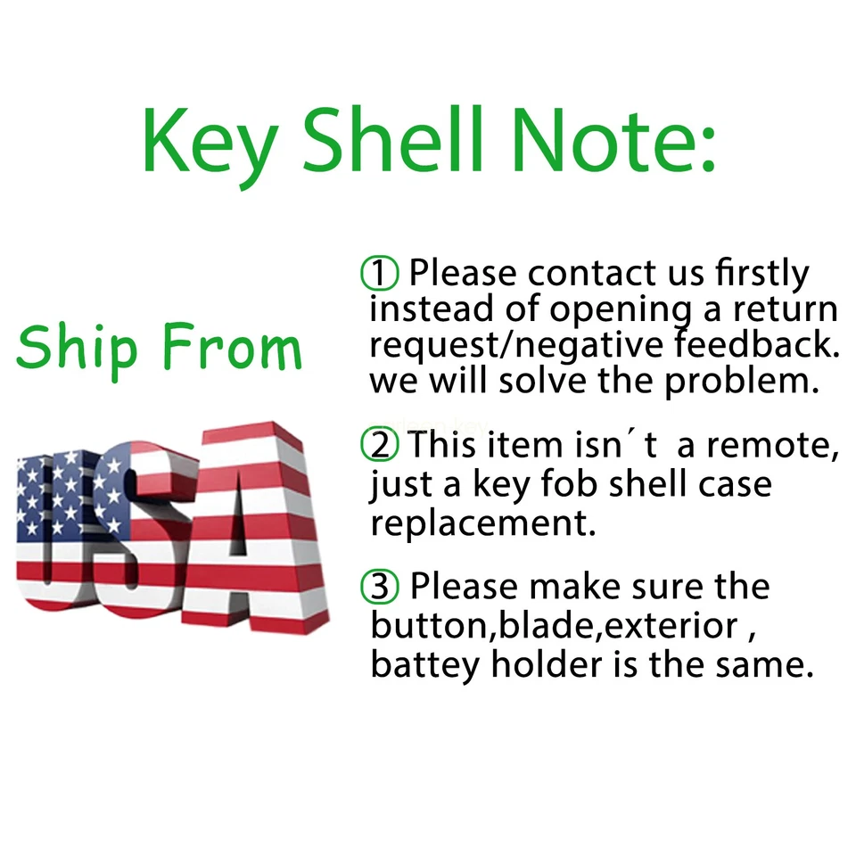 Reemplazo para Cadillac Escalade 2007 2008 2009 2010 llavero carcasa remota Foto 3 de 4