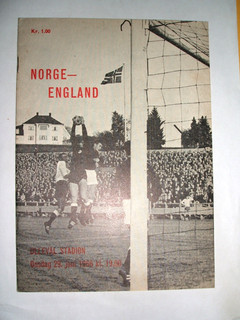 NORWAY V ENGLAND ( WED 29TH JUNE 1966 )
