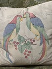 1930s Vogue Needlecraft Lovebirds Pillow Down Feathers Antique — photo 2