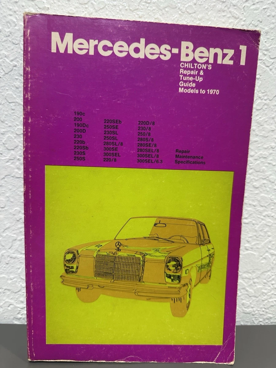 Mercedes-Benz Chilton Car & Truck Repair Manuals & Literature for