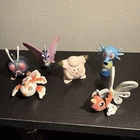 Lot Of 6 Vintage Tomy Pokémon Figures Horsea Venonat Venomoth Goldeen Seaking