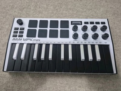 Akai Professional MPK Mini MK3 Keyboard & Pad Controller Special Edition White
