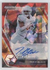 2021 Panini Prizm Draft Picks Red Ice Tarik Black #DPA-TAR Auto oh8