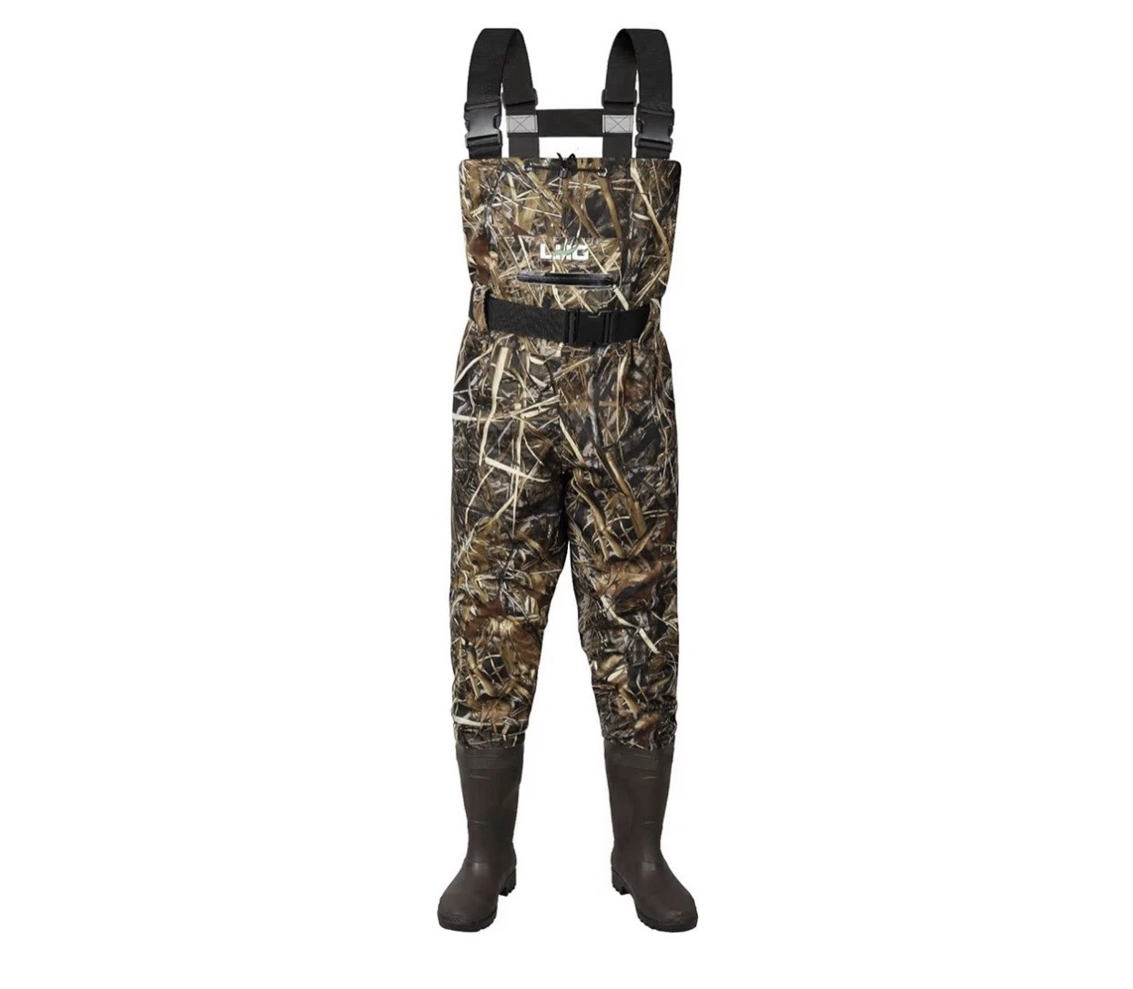 LHG Fishing Waders Waterproof Bootfoot Chest Waders 2-Ply 420D Nylon/PVC Duck...