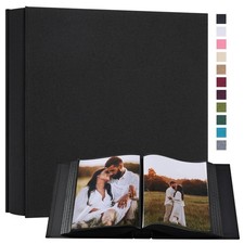 Small 8x10 Photo Album 160 Pockets Linen Cover Large Capacity Picture Book fo...
