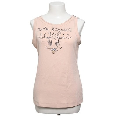 Marc Cain, Tank­top, Größe: 42, Beige, Baumwolle/Elasthan, Print #vKD