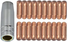 MIG MAG Contact Tips M6 .035“ 0.9Mm 140.0177 Conical Gas Nozzle 1.20Mm 145.0075 
