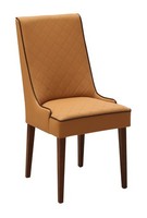 Set 8X Designer Stuhl Leder Lehnstuhl Polster StüHle Gastro Esszimmer Holz Leder