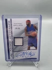2025 Leaf In The Game Used Rasheed Wallace Patch Auto /35 Blue Holo #IGA-RW1