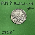 1937-P Buffalo 🦬 Indian Head Nickel 5c Xf Extra Fine  US Coin