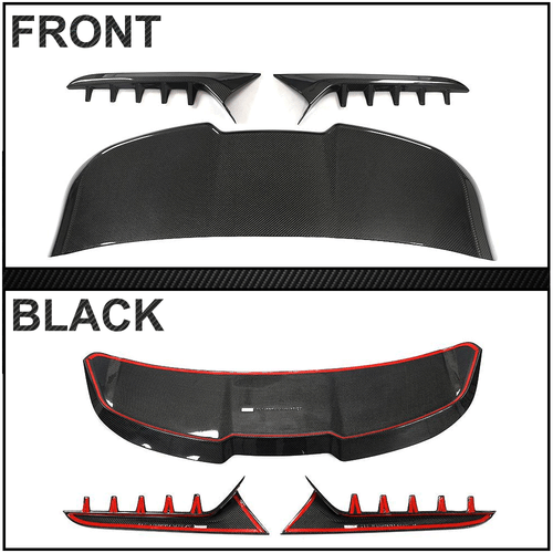 Carbon Dashspoiler Heckspoiler Flügel Spoiler Lippe für Audi RS6 C8 Avant 2019UP - Picture 11 of 12