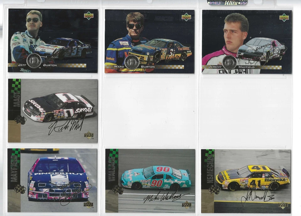 *1995 Upper Deck Series 1 GOLD SIGNATURE #26 Jeff Burton-ONE CARD ONLY!* - Image 3 of 4