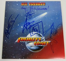 Ace Frehley KISS Signed Autograph Auto "Frehley's Comet" Album Vinyl LP by 4 JSA