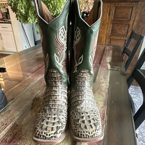 Lucchese Men's Western Cowboy Boots US 11.5 Exotic Skin Print Foot MPN 6938 600