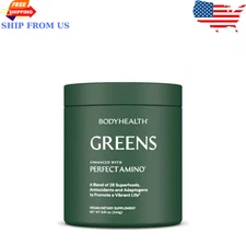 BodyHealth Greens Enhanced with PerfectAmino – Green Apple Smoothie, 40 Servings