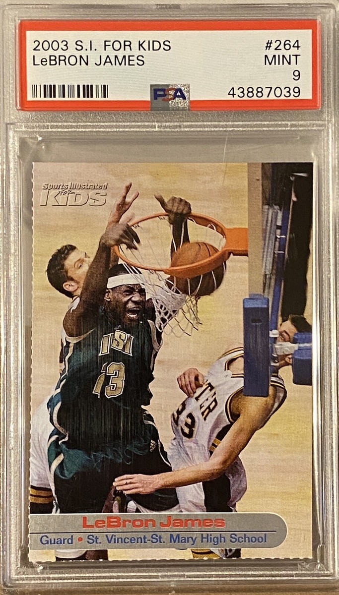 Lebron James Rookie 2003 SI For Kids #264 PSA 9 RC Sports