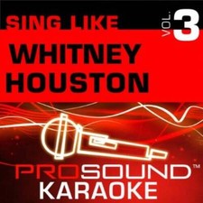 Sing-A-Long-Vol 3, Whitney Houston KARAOKE - Audio CD - VERY GOOD