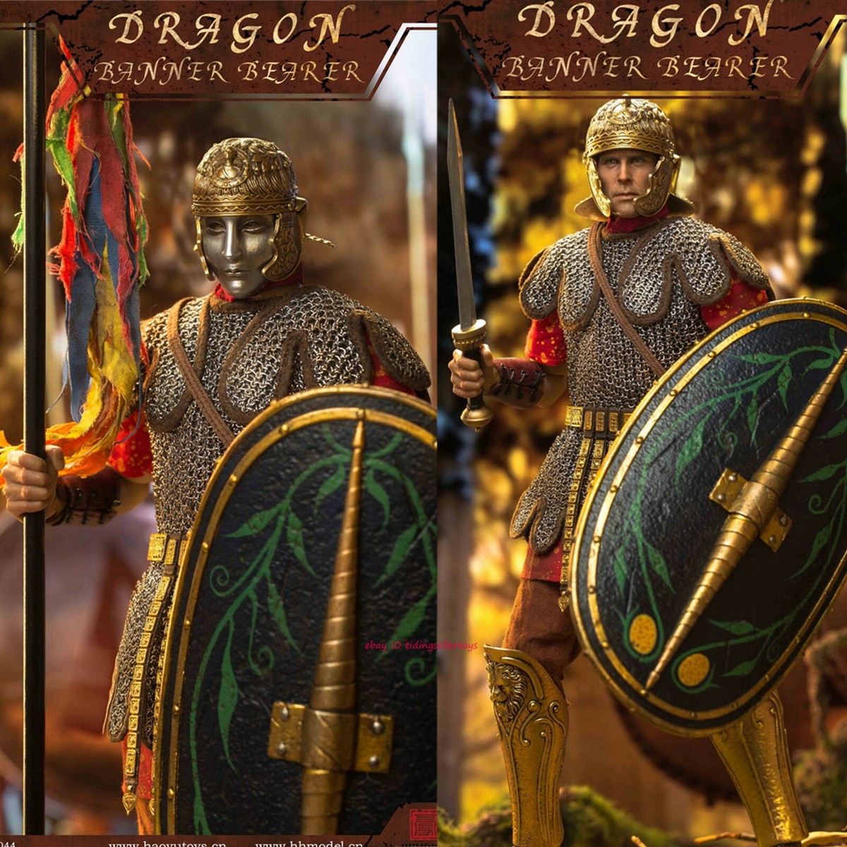 HHmodel x HaoYuTOYS 1/6 ドラゴン バナー ベアラー HHMODEL x HAOYUTOYS 1/6 Empire Series-Dragon Banner Action