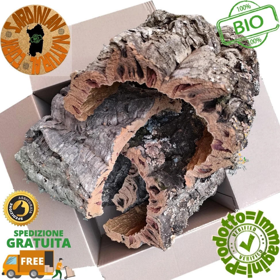 Cassetta Di Corteccia Di Sughero 100% Naturale – 5 Kg, Made In Italy, Ideale Per Presepe Fai Da Te E Bricolage