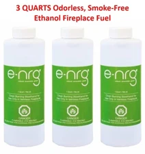 e-NRG Bioethanol Clean Burning Fire Fuel Fireplace Odorless Smoke-Free Long Burn