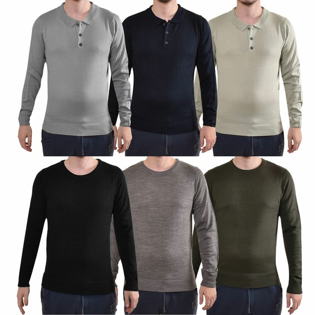 plain round neck polo