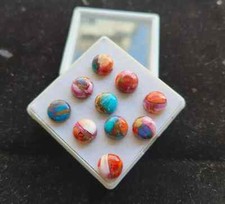 AAA Spiny Purple Daliha Copper Turquoise Cabochon Round Shape Loose Gemstone