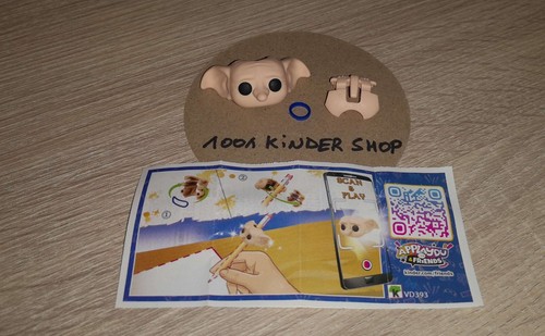 KINDER JOY VD393 VD 393 HARRY POTTER FUNKO POP - DOBBY PEN TOP + BPZ 07.2022