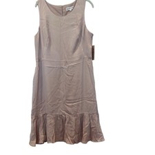 Nanette Lepore Savannah Rose Bond Street Dress Ruffle Hem Sz 16 Sleeveless NWT