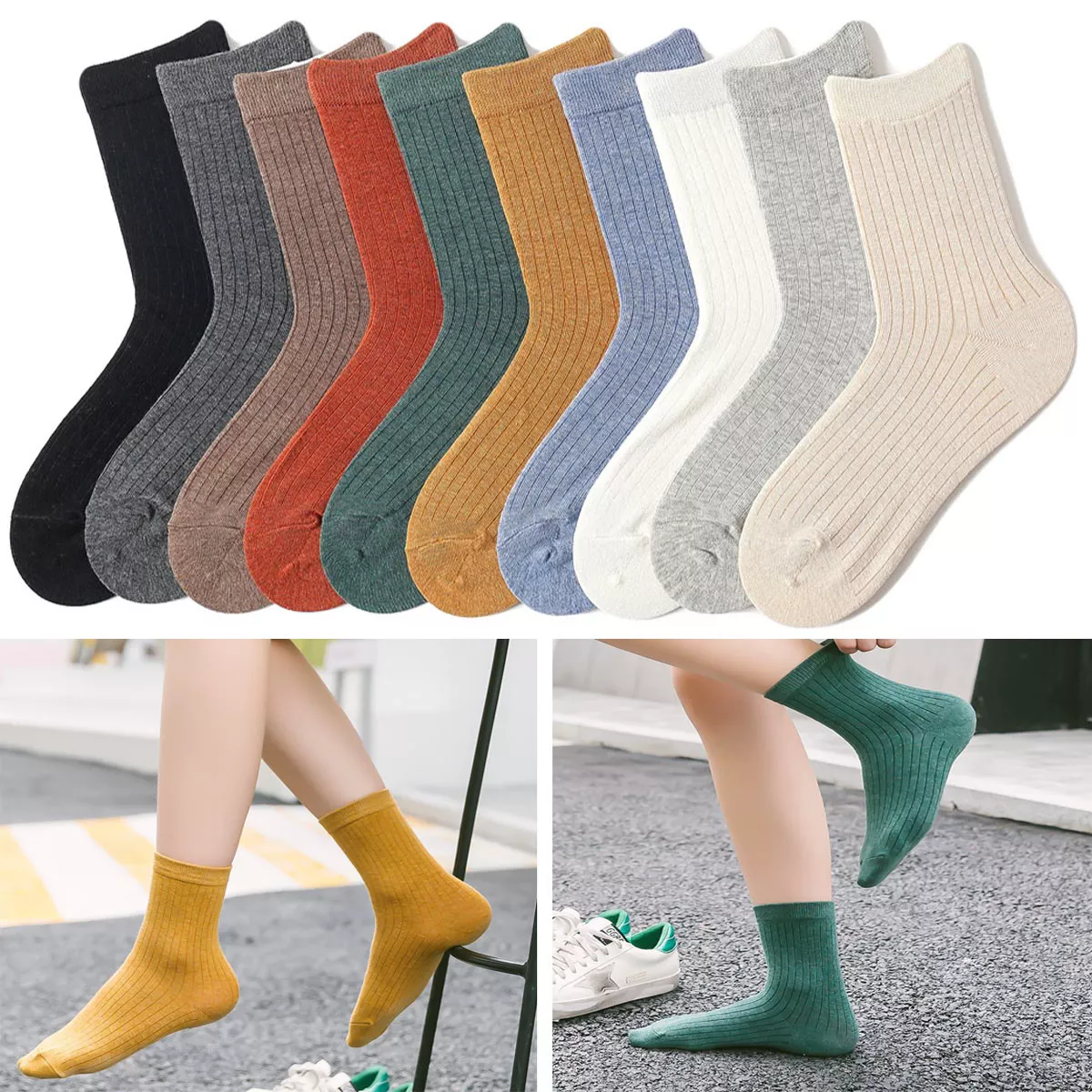 Ladies mid calf socks sale